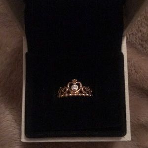 Pandora Rose Gold Princess Tiara Ring